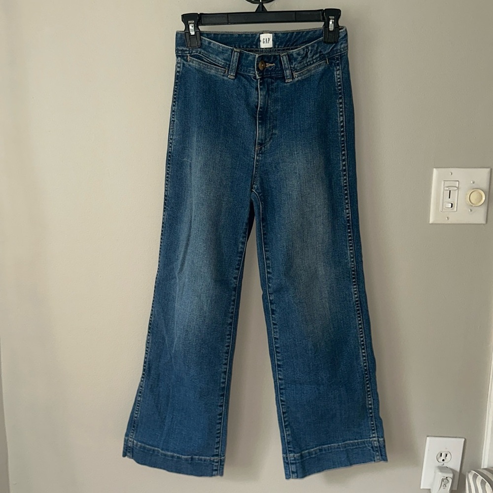 Gap High Rise Wide Leg Crop